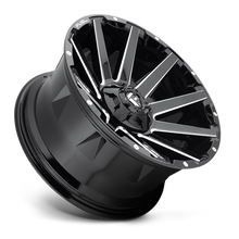 Load image into Gallery viewer, Aluminum Wheels 24X12 Contra D615 5 On 139.7/5 On 150 Gloss Black/Milled 110.3 Bore -44 Offset Multi Spoke Fuel Off Road Wheels