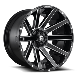 Aluminum Wheels 20X10 Contra D616 8 On 170 Matte Black Milled 125.1 Bore -18 Offset Multi Spoke Fuel Off Road Wheels