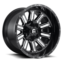 Load image into Gallery viewer, Aluminum Wheels 18X9 Hardline D620 6 On 135/6 On 139.7 Gloss Black Milled 106.1 Bore 2 Offset Fuel Off Road Wheels
