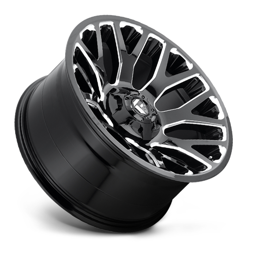 Aluminum Wheels 20X9 Warrior D623 5 On 114.3/5 On 127 Gloss Black/Milled 78.1 Bore 1 Offset Fuel Off Road Wheels