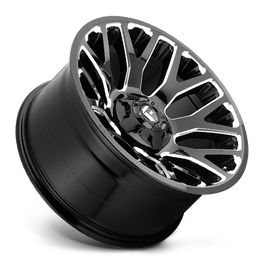 Aluminum Wheels 20X9 Warrior D623 5 On 114.3/5 On 127 Gloss Black/Milled 78.1 Bore 1 Offset Fuel Off Road Wheels