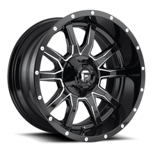 Load image into Gallery viewer, Aluminum Wheels 20X10 Vandal D627 5 On 114.3/5 On 127 Gloss Black/Milled 78.1 Bore -18 Offset 2.22 Lip Fuel Off Road Wheels
