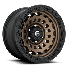 Load image into Gallery viewer, Aluminum Wheels 17X9 Zephyr D634 8 On 170 Matte Bronze W/Black Bead Ring 125.1 Bore 1 Offset Fuel Off Road Wheels