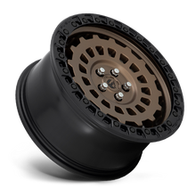 Load image into Gallery viewer, Aluminum Wheels 17X9 Zephyr D634 5 On 127 Matte Bronze W/Black Bead Ring 71.5 Bore 1 Offset Fuel Off Road Wheels