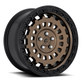 Aluminum Wheels 18X9 Zephyr D634 5 On 150 Matte Bronze W/Black Bead Ring 110.1 Bore 1 Offset Fuel Off Road Wheels