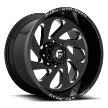 Load image into Gallery viewer, Aluminum Wheels 22X12 Vortex D637 8 On 180 Gloss Black Milled 124.3 Bore -44 Offset Fuel Off Road Wheels