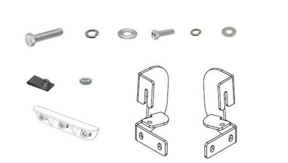 Go Rhino D64052TK Dominator Xtreme D1 D2 D6 DSS DT Side Steps - MOUNTING BRACKETS ONLY