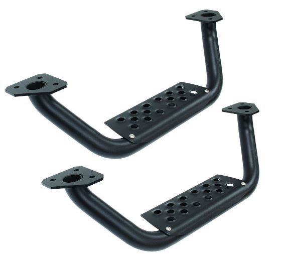 Go Rhino D6410000T 4" Drop Steps for Dominator Xtreme D6, Pair - Textured Powder Coat