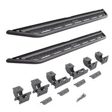 Load image into Gallery viewer, Go Rhino D64129T 6" wide strong steel side steps doubles as a slider to protect rocker panel