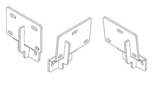 Go Rhino D64306TK Dominator Xtreme D1 D2 D6 DSS DT Side Steps - MOUNTING BRACKETS ONLY