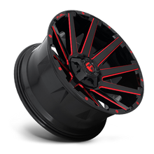 Load image into Gallery viewer, Aluminum Wheels 22X10 Contra D643 5 On 114.3/5 On 127 Gloss Red/Milled 78.1 Bore -18 Offset Multi Spoke Fuel Off Road Wheels