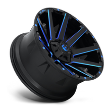 Load image into Gallery viewer, Aluminum Wheels 20X10 Contra D644 8 On 165.1 Gloss Blue Milled 125.2 Bore -18 Offset Multi Spoke Fuel Off Road Wheels