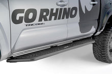 Load image into Gallery viewer, Go Rhino D64432T 6" wide strong steel side steps doubles as a slider to protect rocker panel