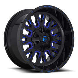 Aluminum Wheels 18X9 Stroke D645 6 On 135/6 On 139.7 Gloss Blue Milled 106.3 Bore 20 Offset Fuel Off Road Wheels