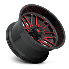 Load image into Gallery viewer, Aluminum Wheels 20X9 Ignite D663 6 On 139.7 Gloss Black Red Tinted Clear 106.1 Bore 1 Offset Fuel Off Road Wheels