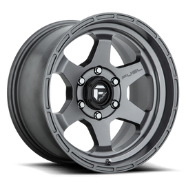 Aluminum Wheels 17X9 Shok D665 6 On 139.7 Matte Anthracite Gray 106.1 Bore -12 Offset 30 Lbs Fuel Off Road Wheels