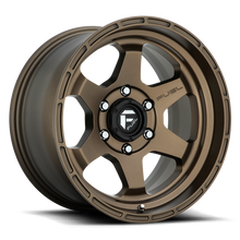 Load image into Gallery viewer, Aluminum Wheels 17X9 Shok D666 5 On 150 Matte Bronze 110.2 Bore -12 Offset Fuel Off Road Wheels