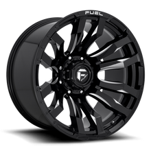 Load image into Gallery viewer, Aluminum Wheels 20X10 Blitz D673 8 On 180 Gloss Black Milled 124.2 Bore -18 Offset Multi Spoke Fuel Off Road Wheels