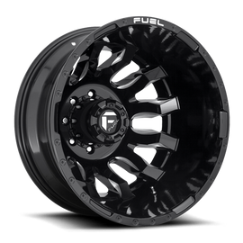 Dually Wheels 20X8.25 Blitz Dually D673 8 On 165.1 Gloss Black Milled 117 Bore -246 Offset Multi Spoke Outer Dually Fuel Off Road Wheels