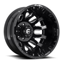 Load image into Gallery viewer, Dually Wheels 20X8.25 Blitz Dually D673 8 On 210 Gloss Black Milled 154.3 Bore -221 Offset Multi Spoke Outer Dually Fuel Off Road Wheels