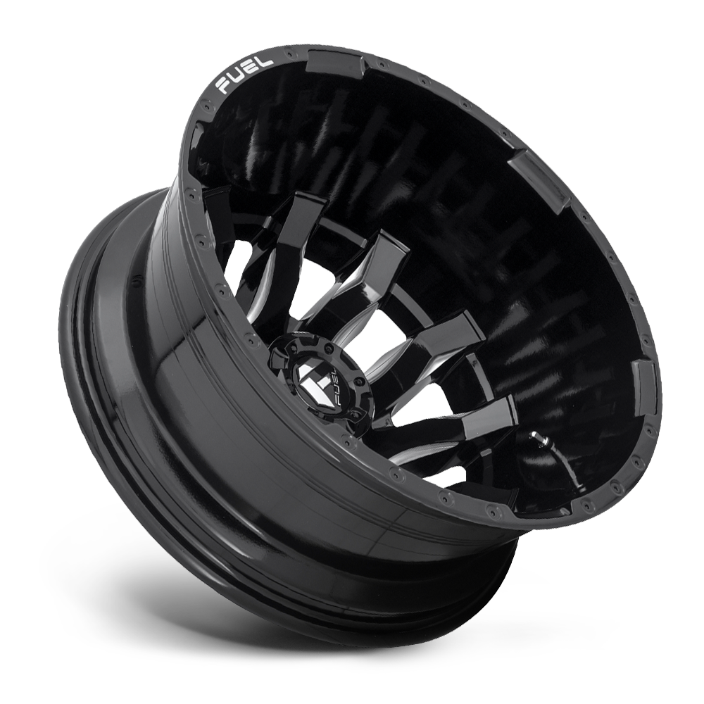 Dually Wheels 20X8.25 Blitz Dually D673 8 On 210 Gloss Black Milled 154.3 Bore -221 Offset Multi Spoke Outer Dually Fuel Off Road Wheels