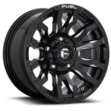 Load image into Gallery viewer, Aluminum Wheels 20X9 Blitz D673 5 On 139.7 Gloss Black Milled 78.1 Bore 1 Offset Multi Spoke Fuel Off Road Wheels