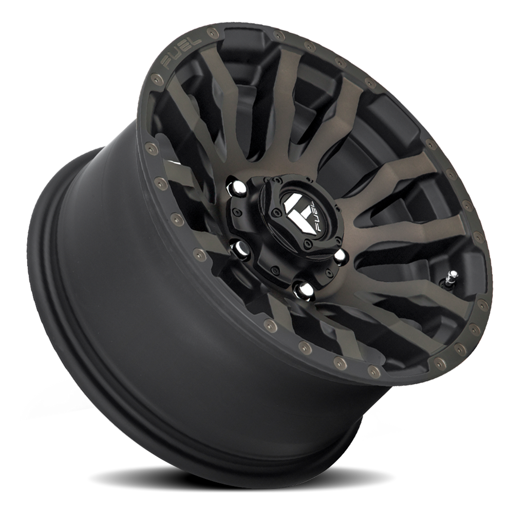 Aluminum Wheels 20X10 Blitz D674 5 On 139.7 Matte Black Double Dark Tint 78.1 Bore -18 Offset Multi Spoke Fuel Off Road Wheels
