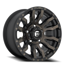 Load image into Gallery viewer, Aluminum Wheels 22X12 Blitz D674 5 On 150 Matte Black Double Dark Tint 110.1 Bore -44 Offset Multi Spoke Fuel Off Road Wheels