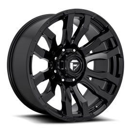 Aluminum Wheels 18X9 Blitz D675 8 On 170 Gloss Black 125.1 Bore 20 Offset Multi Spoke Fuel Off Road Wheels