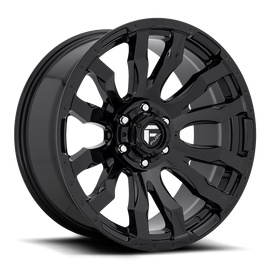 Aluminum Wheels 18X9 Blitz D675 6 On 135 Gloss Black 87.1 Bore -12 Offset Multi Spoke Fuel Off Road Wheels