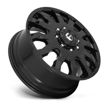 Load image into Gallery viewer, Dually Wheels 20X8.25 Blitz Dually D675 8 On 210 Gloss Black 154.3 Bore 105 Offset Multi Spoke Front Dually Fuel Off Road Wheels