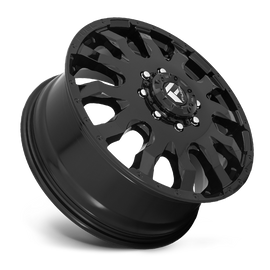 Dually Wheels 20X8.25 Blitz Dually D675 8 On 210 Gloss Black 154.3 Bore 105 Offset Multi Spoke Front Dually Fuel Off Road Wheels