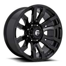 Load image into Gallery viewer, Aluminum Wheels 22X12 Blitz D675 8 On 180 Gloss Black 125.1 Bore -44 Offset Multi Spoke Fuel Off Road Wheels
