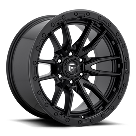 Aluminum Wheels 18X9 Rebel D679 6 On 135 Matte Black 87.1 Bore 1 Offset Fuel Off Road Wheels