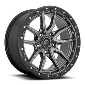 Aluminum Wheels 17X9 Rebel D680 5 On 127 Matte Gunmetal Gray Black Bead Ring 71.5 Bore 1 Offset Fuel Off Road Wheels