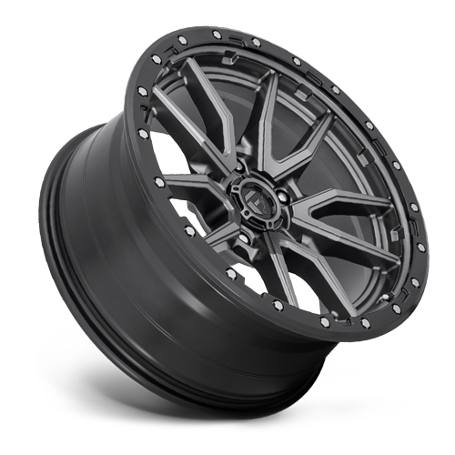 Aluminum Wheels 18X9 Rebel D680 5 On 127 Matte Gunmetal Gray Black Bead Ring 71.5 Bore -12 Offset Fuel Off Road Wheels