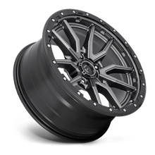 Load image into Gallery viewer, Aluminum Wheels 18X9 Rebel D680 5 On 127 Matte Gunmetal Gray Black Bead Ring 71.5 Bore -12 Offset Fuel Off Road Wheels