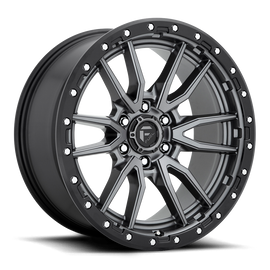 Aluminum Wheels 18X9 Rebel D680 6 On 120 Matte Gunmetal Gray Black Bead Ring 67.06 Bore 1 Offset Fuel Off Road Wheels