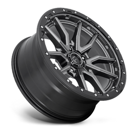 Aluminum Wheels 20X10 Rebel D680 5 On 150 Matte Gunmetal Gray Black Bead Ring 110.2 Bore -18 Offset Fuel Off Road Wheels