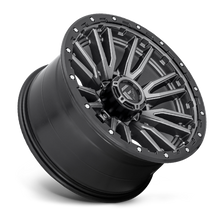 Load image into Gallery viewer, Aluminum Wheels 22X12 Rebel D680 8 On 170 Matte Gunmetal Gray Black Bead Ring 125.1 Bore -44 Offset Fuel Off Road Wheels
