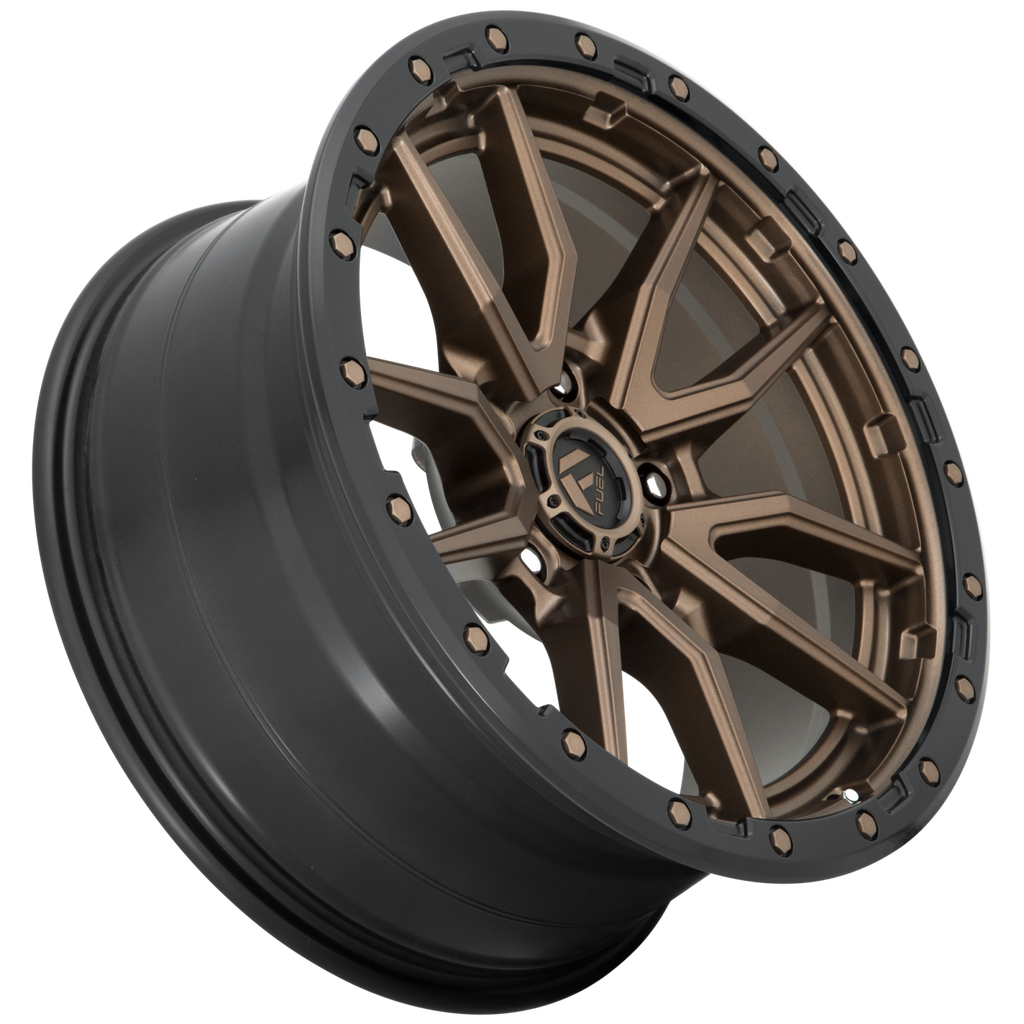 Aluminum Wheels 17X9 Rebel D681 5 On 127 Matte Bronze Black Bead Ring 71.5 Bore 1 Offset Fuel Off Road Wheels