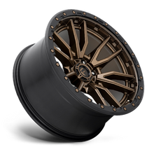 Load image into Gallery viewer, Aluminum Wheels 17X9 Rebel D681 6 On 139.7 Matte Bronze Black Bead Ring 106.1 Bore -12 Offset Fuel Off Road Wheels