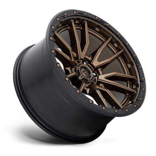 Aluminum Wheels 17X9 Rebel D681 6 On 114.3 Matte Bronze Black Bead Ring 66.06 Bore 1 Offset Fuel Off Road Wheels