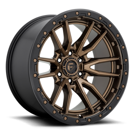 Aluminum Wheels 18X9 Rebel D681 6 On 114.3 Matte Bronze Black Bead Ring 66.06 Bore 20 Offset Fuel Off Road Wheels
