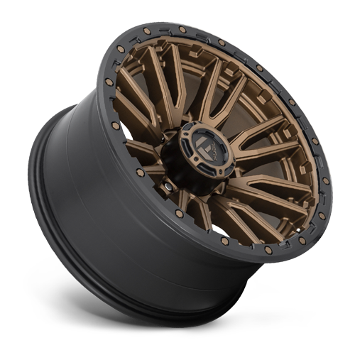Aluminum Wheels 22X10 Rebel D681 8 On 165.1 Matte Bronze Black Bead Ring 125.1 Bore -18 Offset Fuel Off Road Wheels