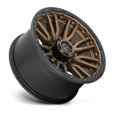 Load image into Gallery viewer, Aluminum Wheels 22X10 Rebel D681 8 On 165.1 Matte Bronze Black Bead Ring 125.1 Bore -18 Offset Fuel Off Road Wheels