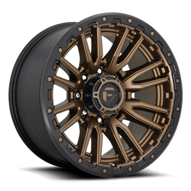 Aluminum Wheels 22X12 Rebel D681 8 On 170 Matte Bronze Black Bead Ring 125.1 Bore -44 Offset Fuel Off Road Wheels