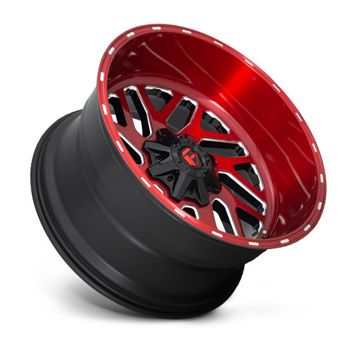 Aluminum Wheels 20X10 Triton D691 8 On 170 Candy Red Milled 125.1 Bore -18 Offset Mesh Spoke Fuel Off Road Wheels