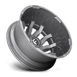 Dually Wheels 20X8.25 Blitz Dually D693 8 On 200 Brushed Gunmetal Gray Tinted Clear 142 Bore -202 Offset Multi Spoke Outer Dually Fuel Off Road Wheels
