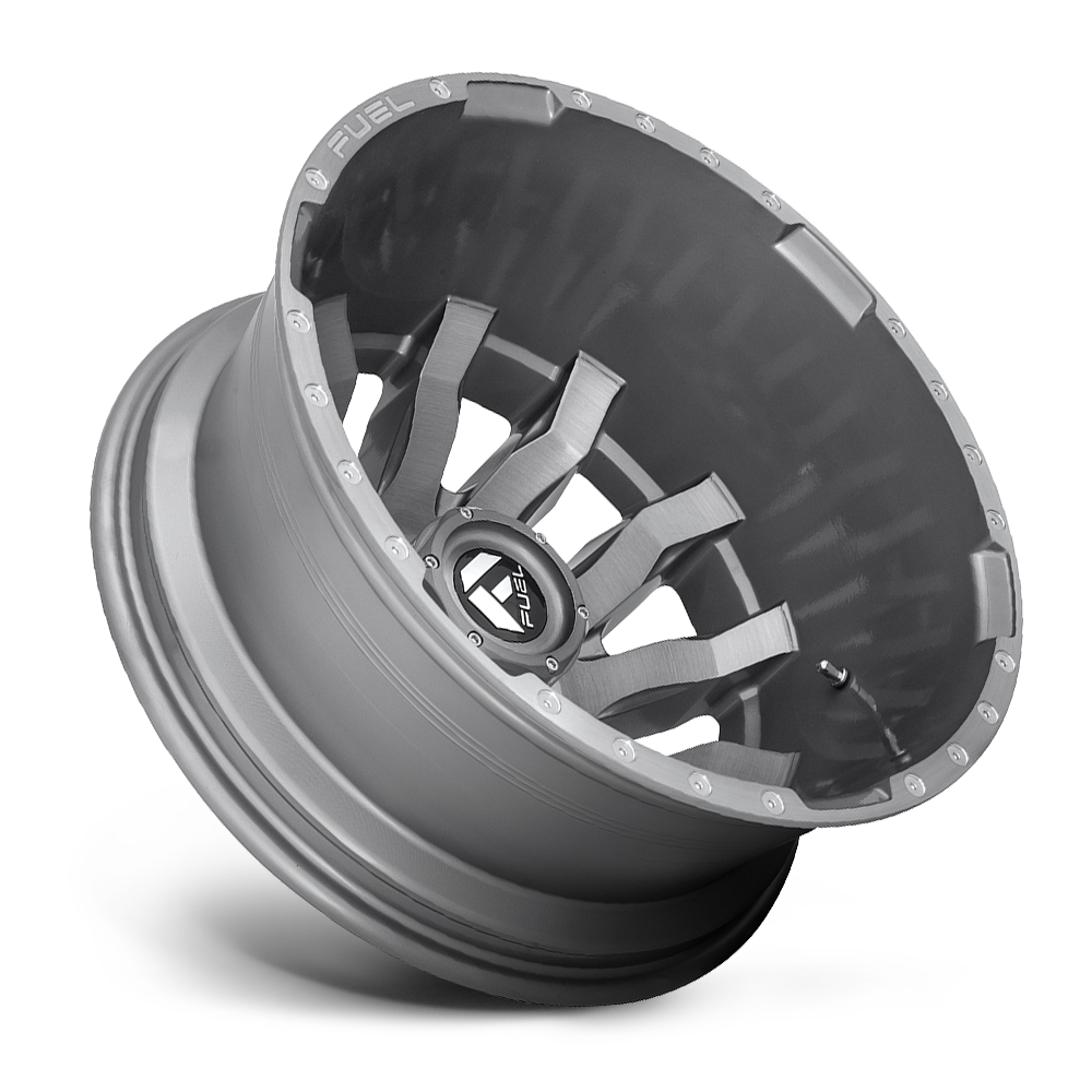 Dually Wheels 20X8.25 Blitz Dually D693 8 On 200 Brushed Gunmetal Gray Tinted Clear 142 Bore -227 Offset Multi Spoke Outer Dually Fuel Off Road Wheels